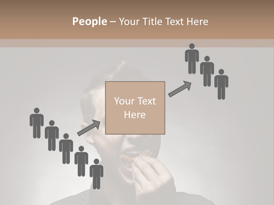 Gluttony Greed Holding PowerPoint Template