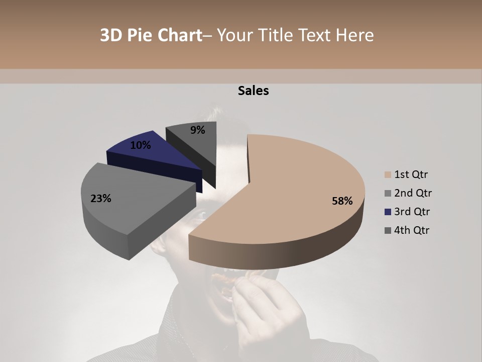 Gluttony Greed Holding PowerPoint Template