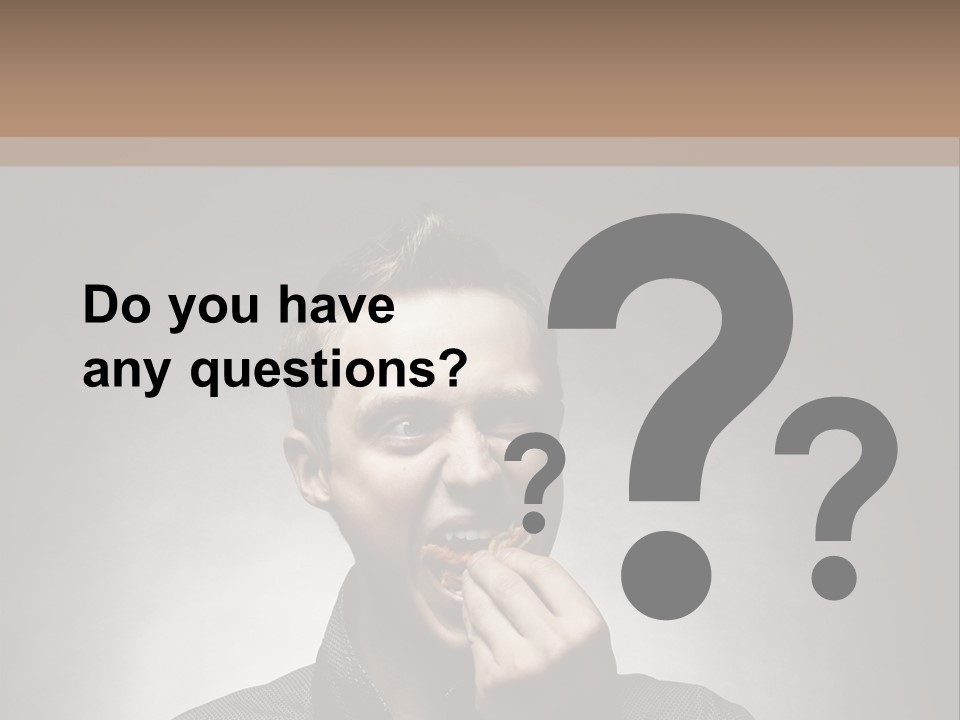 Gluttony Greed Holding PowerPoint Template