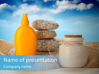 Beam Aromatherapy Stones PowerPoint Template