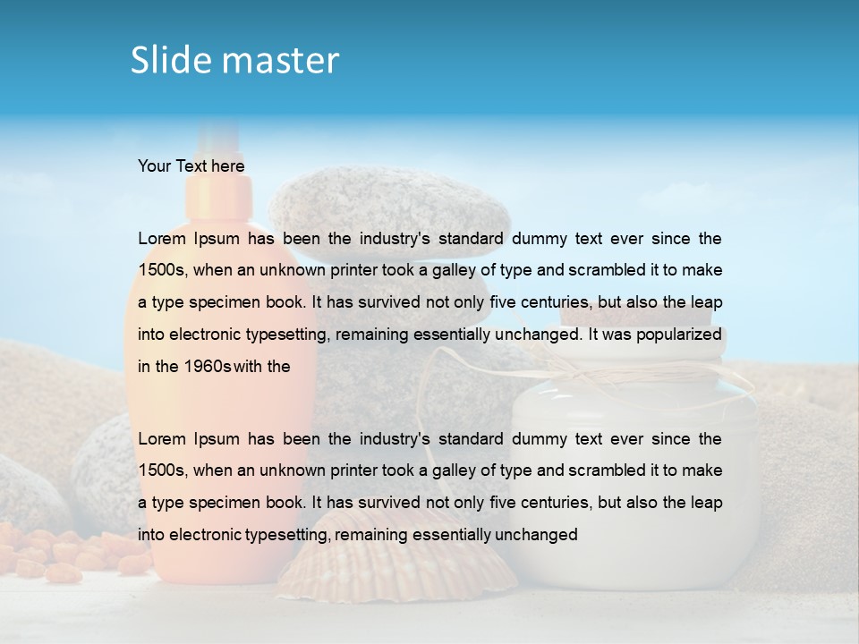 Beam Aromatherapy Stones PowerPoint Template