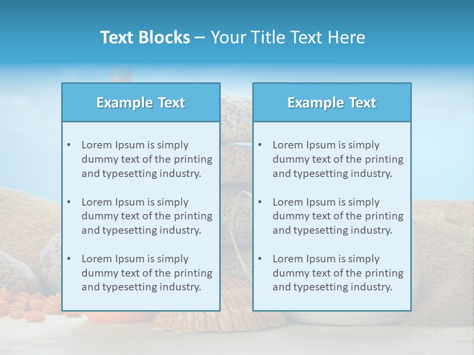 Beam Aromatherapy Stones PowerPoint Template
