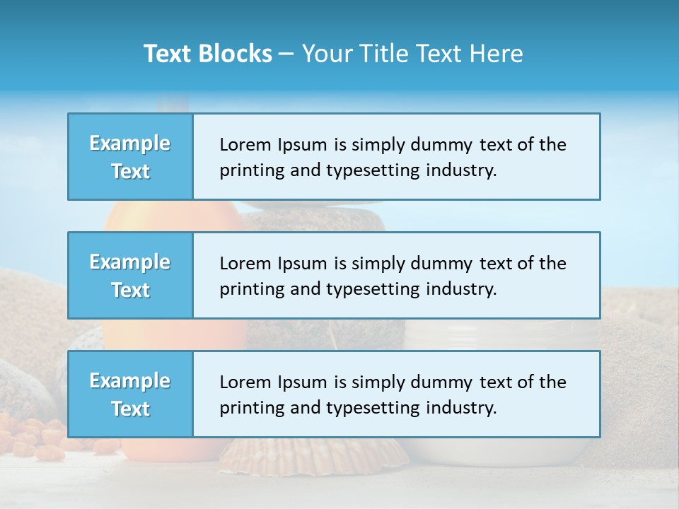 Beam Aromatherapy Stones PowerPoint Template