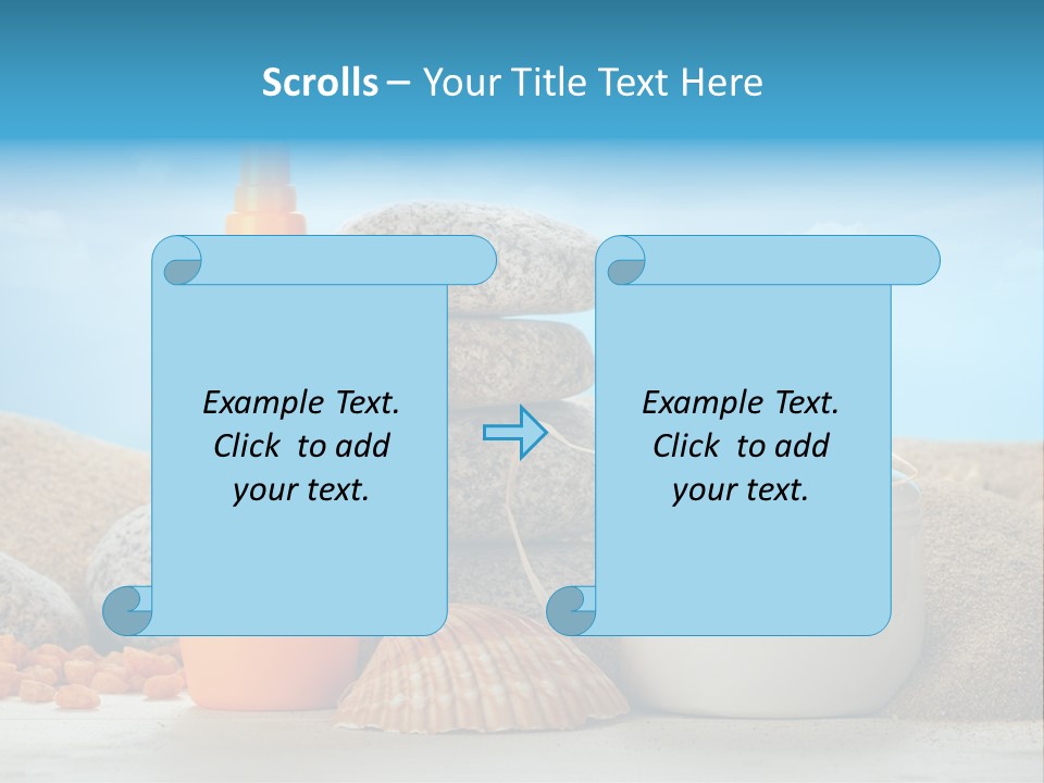 Beam Aromatherapy Stones PowerPoint Template