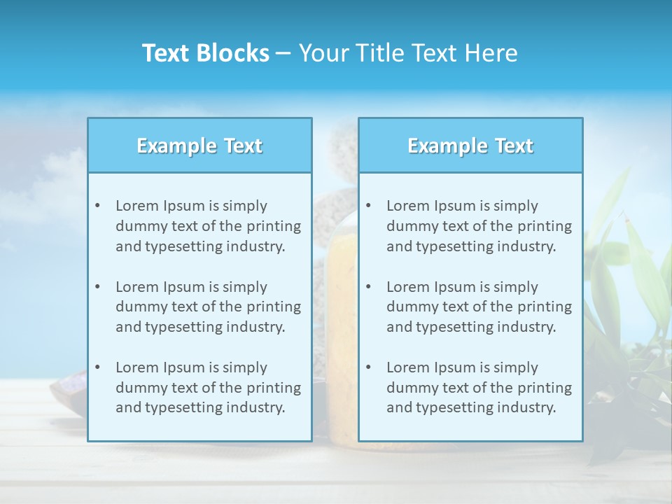 Beam Aromatherapy Stones PowerPoint Template
