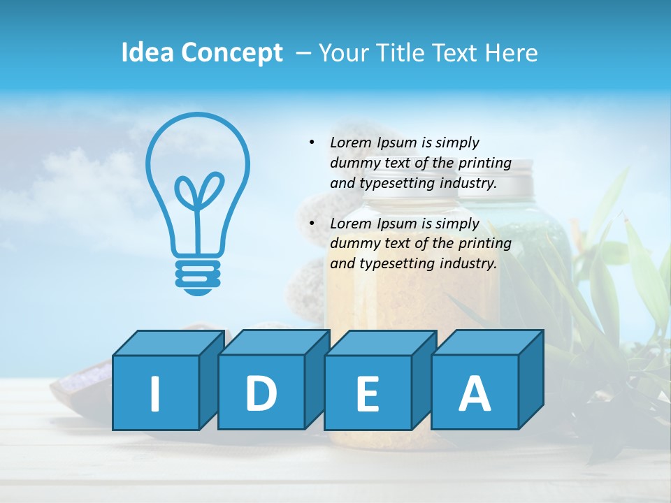 Beam Aromatherapy Stones PowerPoint Template