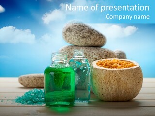 Minerals Summer Sun PowerPoint Template