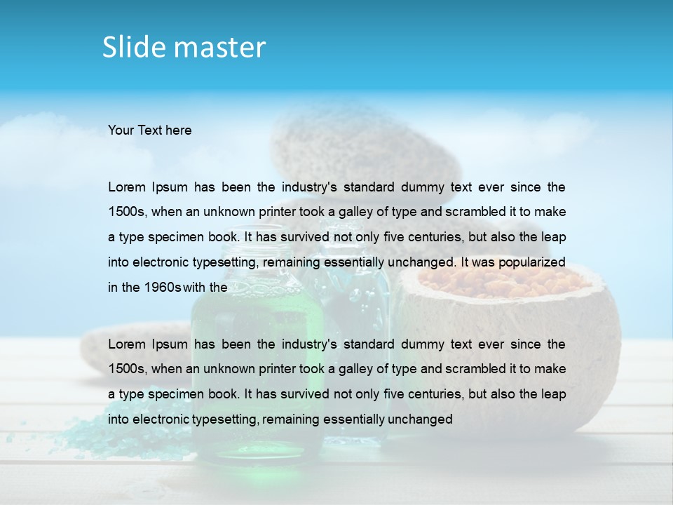 Minerals Summer Sun PowerPoint Template