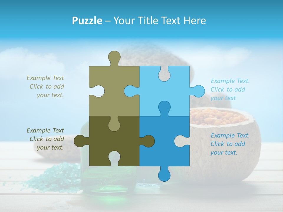 Minerals Summer Sun PowerPoint Template