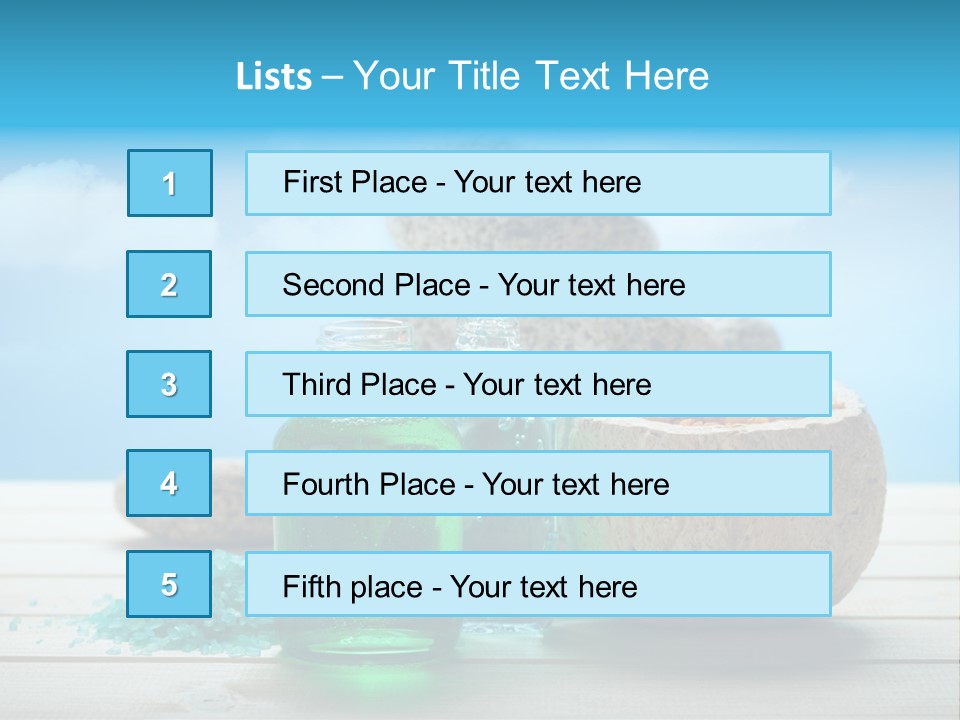 Minerals Summer Sun PowerPoint Template