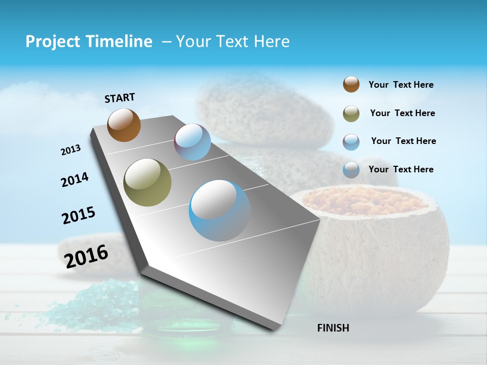Minerals Summer Sun PowerPoint Template