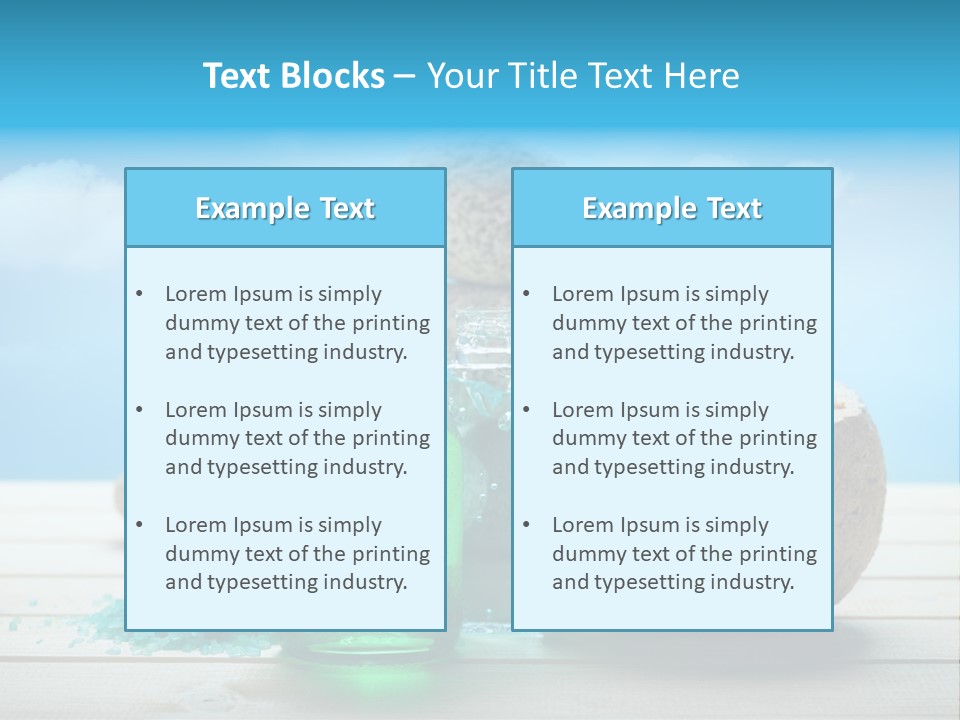 Minerals Summer Sun PowerPoint Template