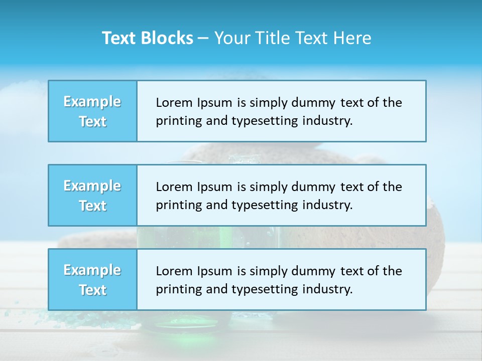 Minerals Summer Sun PowerPoint Template