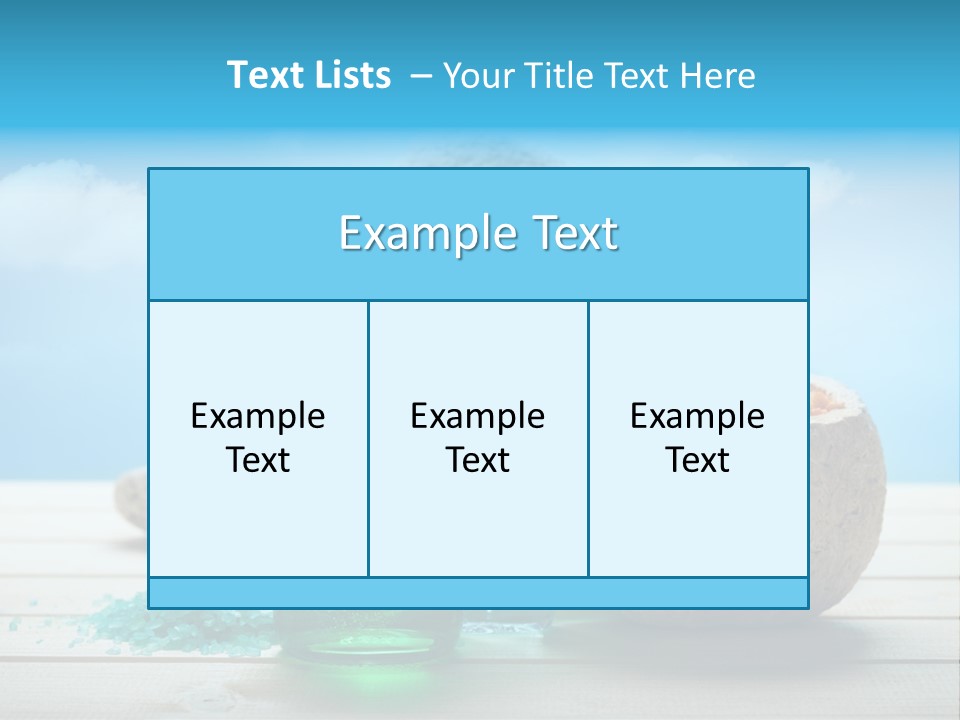 Minerals Summer Sun PowerPoint Template