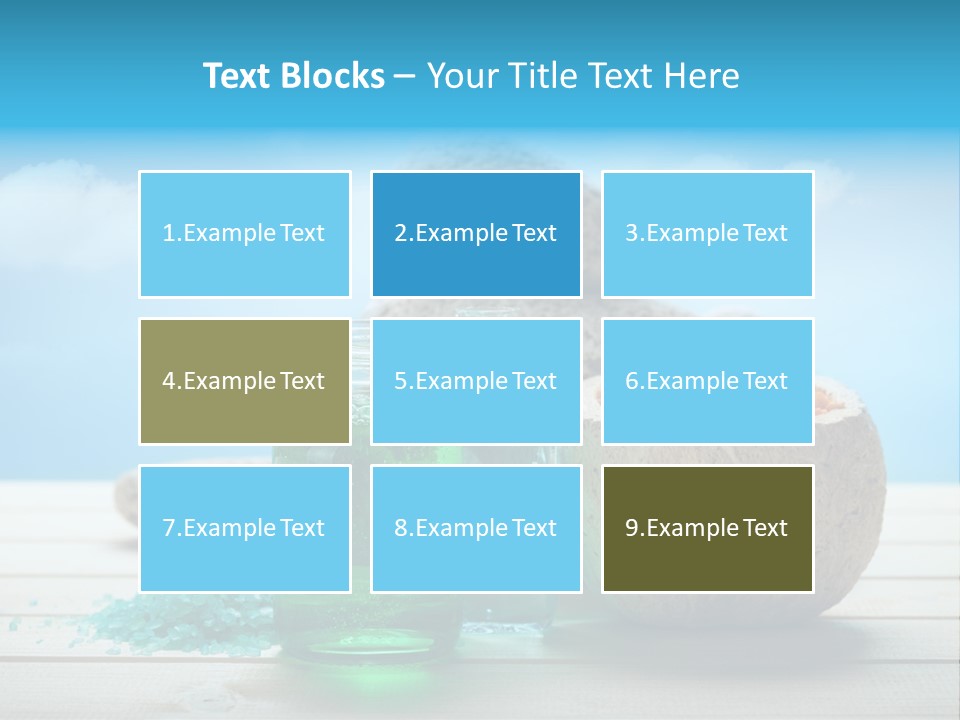 Minerals Summer Sun PowerPoint Template