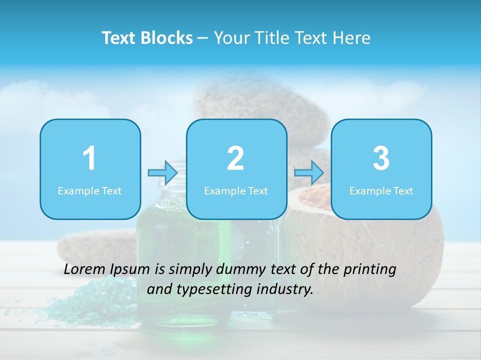 Minerals Summer Sun PowerPoint Template