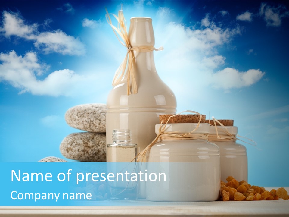 Medicine Beautiful Salt PowerPoint Template