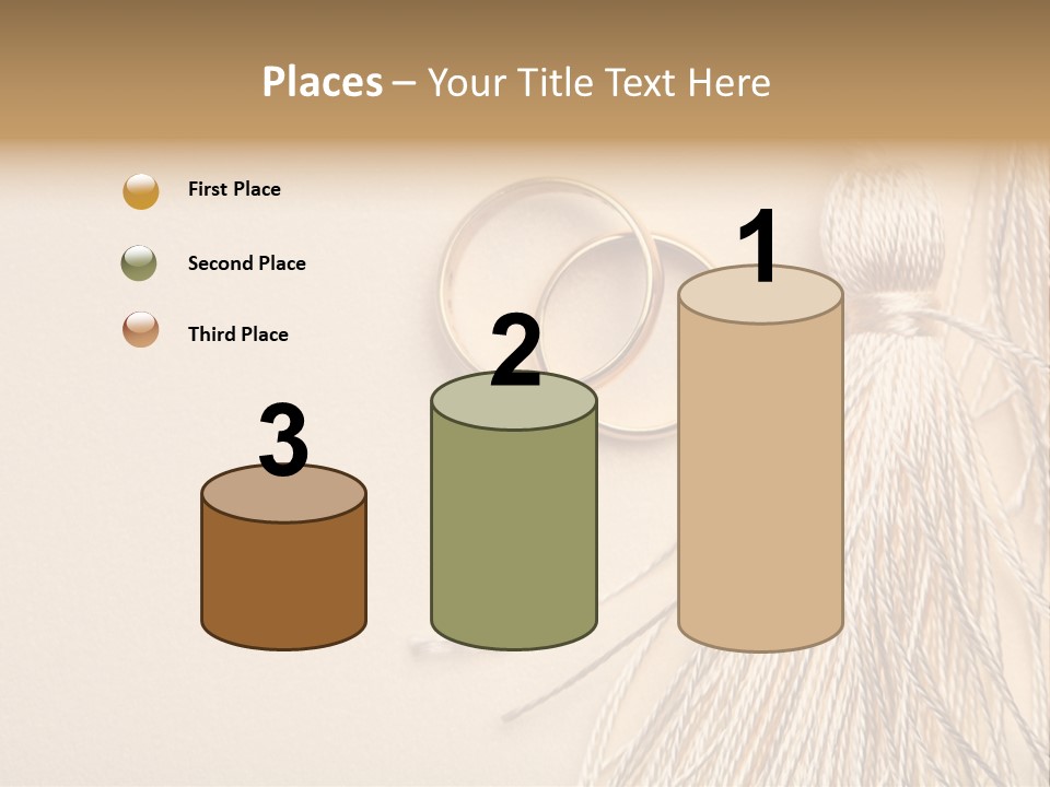 Elegant Celebrate Wedding Ring PowerPoint Template