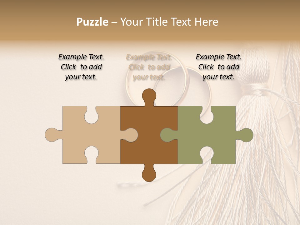 Elegant Celebrate Wedding Ring PowerPoint Template