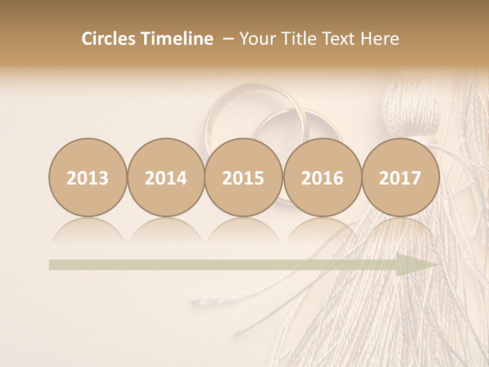 Elegant Celebrate Wedding Ring PowerPoint Template