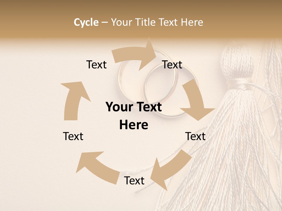 Elegant Celebrate Wedding Ring PowerPoint Template