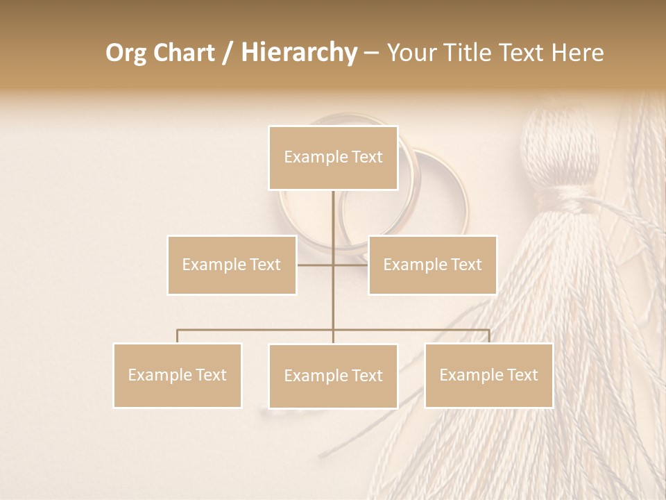 Elegant Celebrate Wedding Ring PowerPoint Template