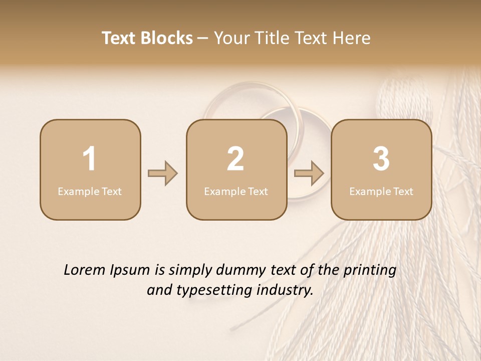 Elegant Celebrate Wedding Ring PowerPoint Template