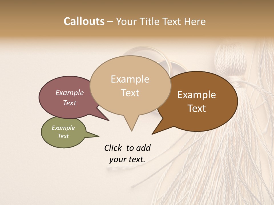 Elegant Celebrate Wedding Ring PowerPoint Template