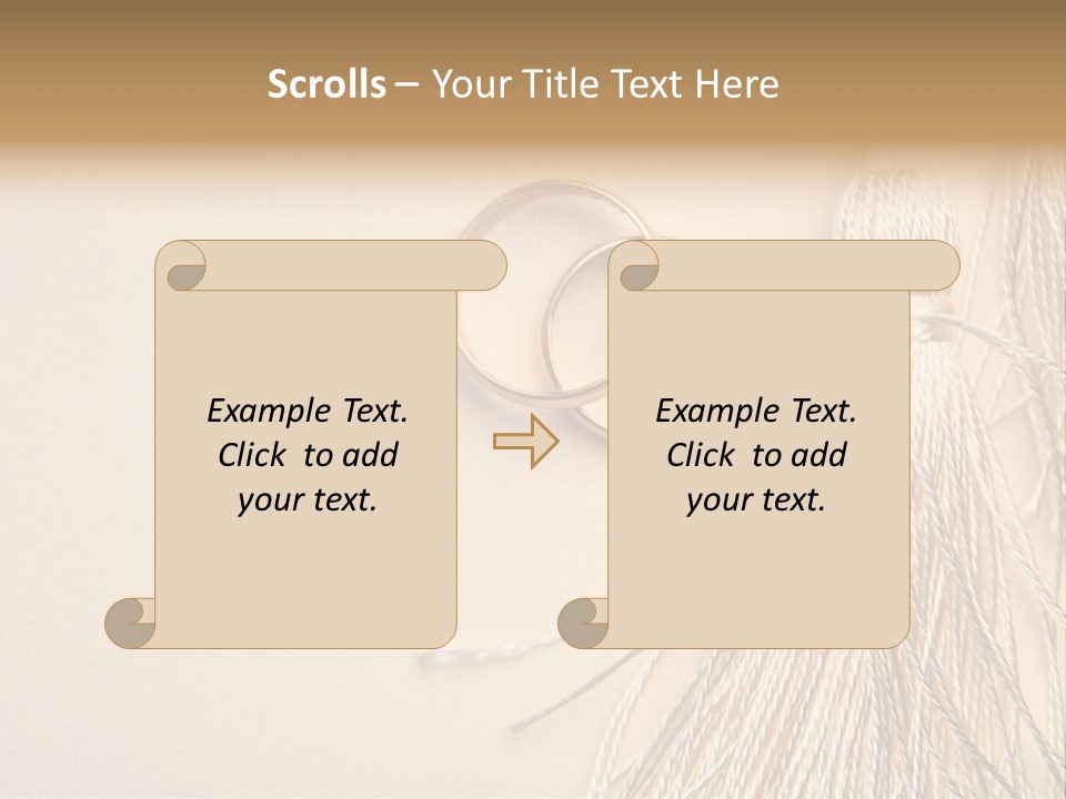 Elegant Celebrate Wedding Ring PowerPoint Template