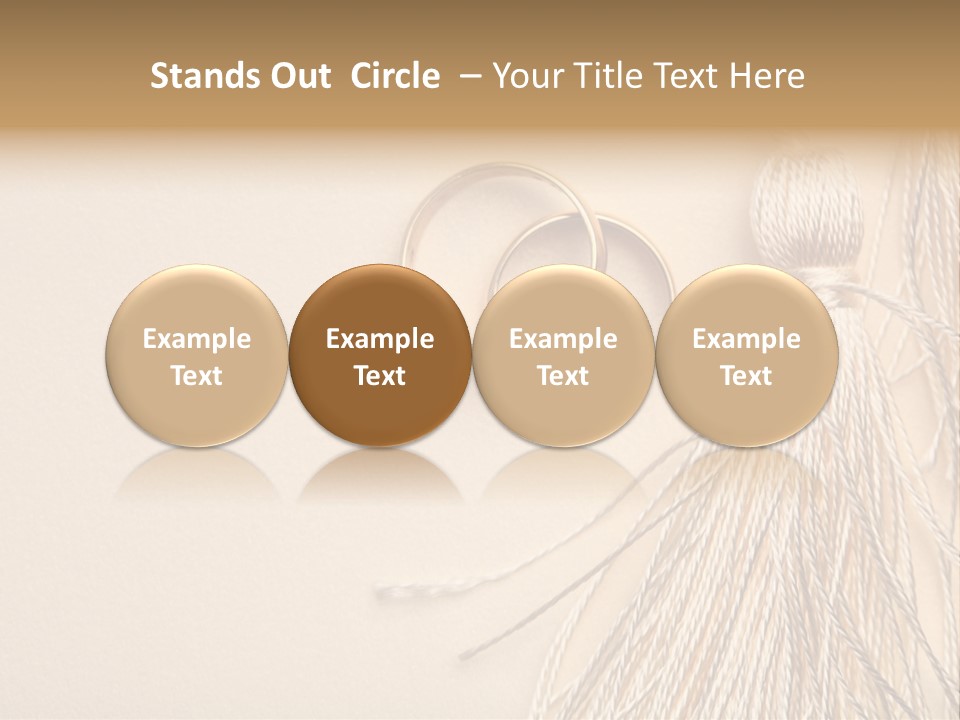 Elegant Celebrate Wedding Ring PowerPoint Template