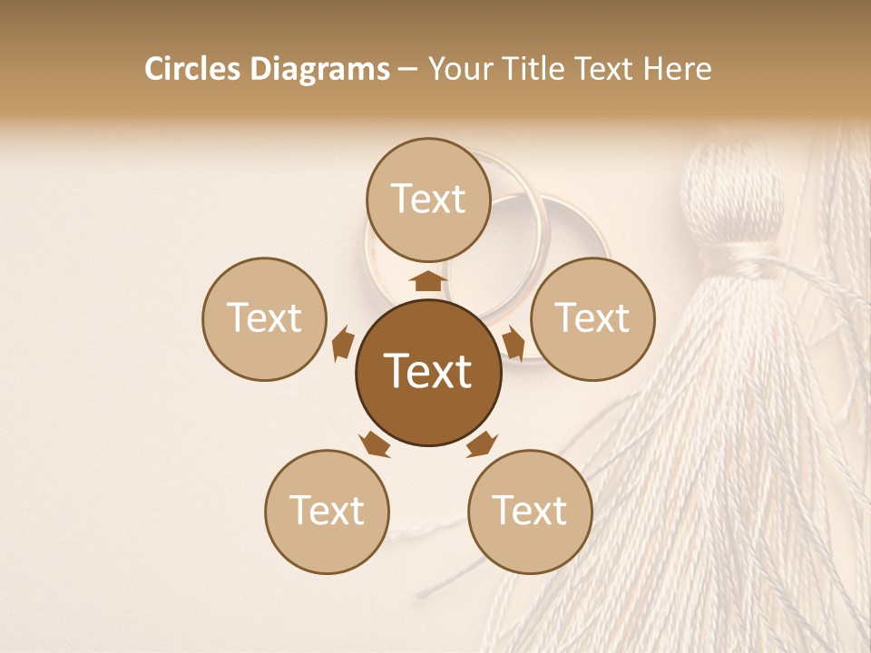 Elegant Celebrate Wedding Ring PowerPoint Template