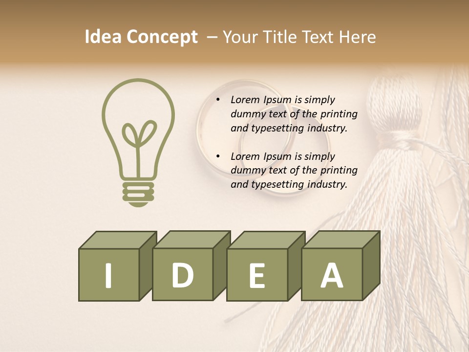 Elegant Celebrate Wedding Ring PowerPoint Template