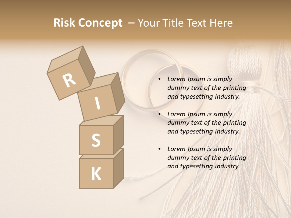 Elegant Celebrate Wedding Ring PowerPoint Template