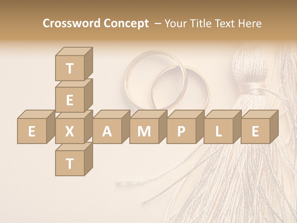 Elegant Celebrate Wedding Ring PowerPoint Template