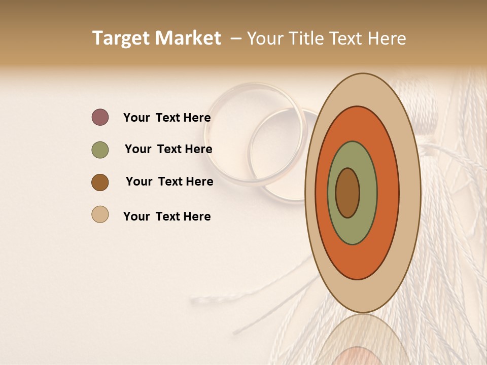 Elegant Celebrate Wedding Ring PowerPoint Template