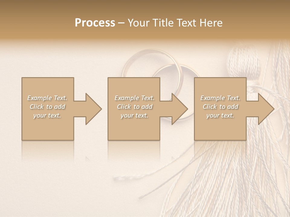 Elegant Celebrate Wedding Ring PowerPoint Template