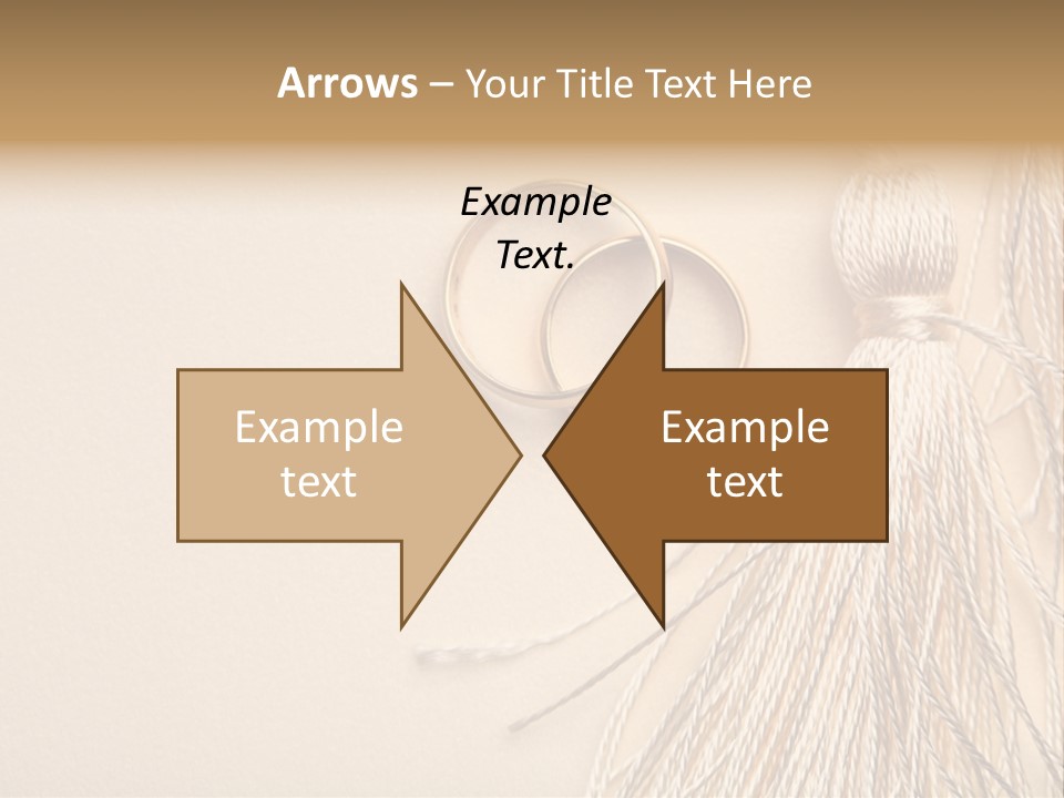 Elegant Celebrate Wedding Ring PowerPoint Template