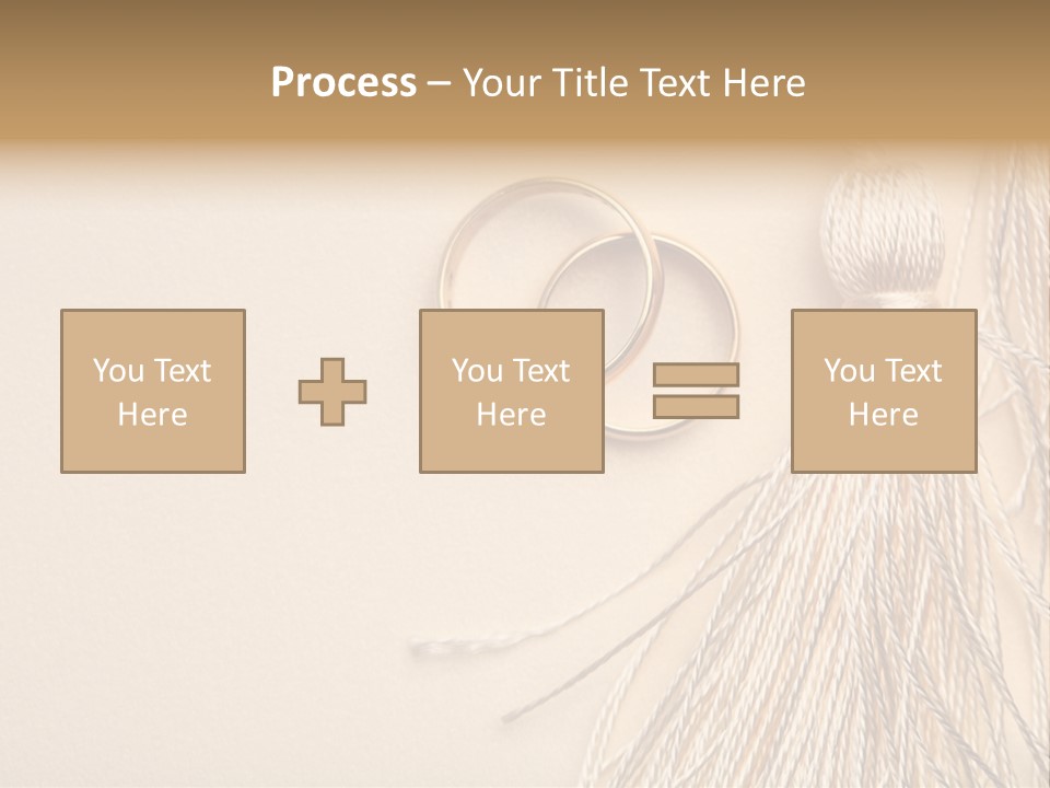 Elegant Celebrate Wedding Ring PowerPoint Template