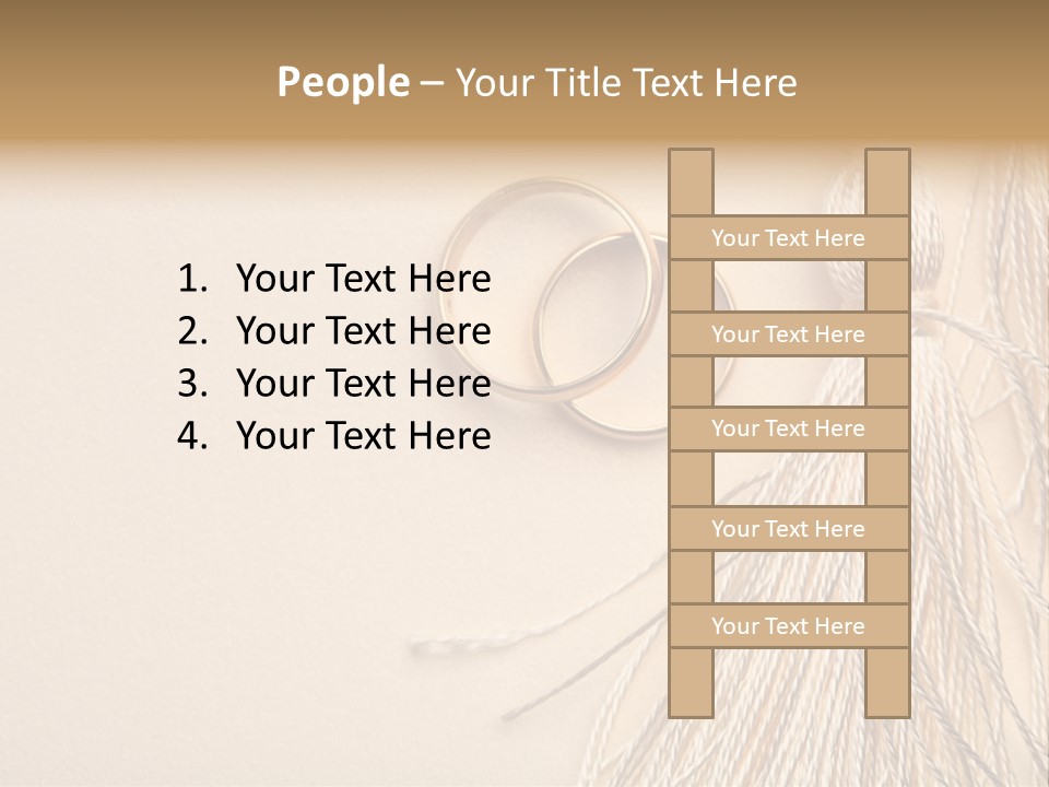 Elegant Celebrate Wedding Ring PowerPoint Template