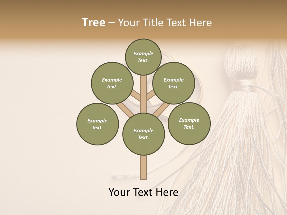 Elegant Celebrate Wedding Ring PowerPoint Template