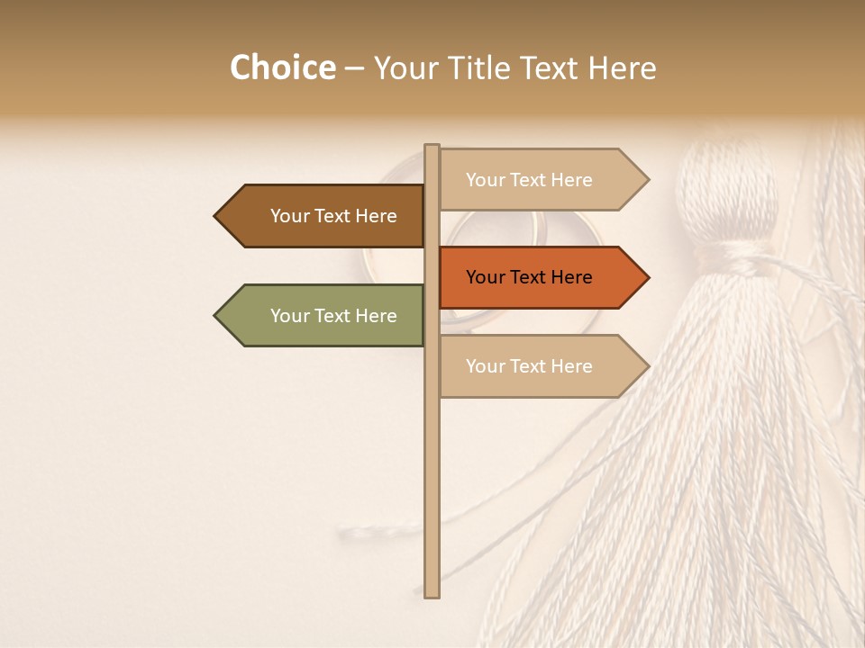 Elegant Celebrate Wedding Ring PowerPoint Template