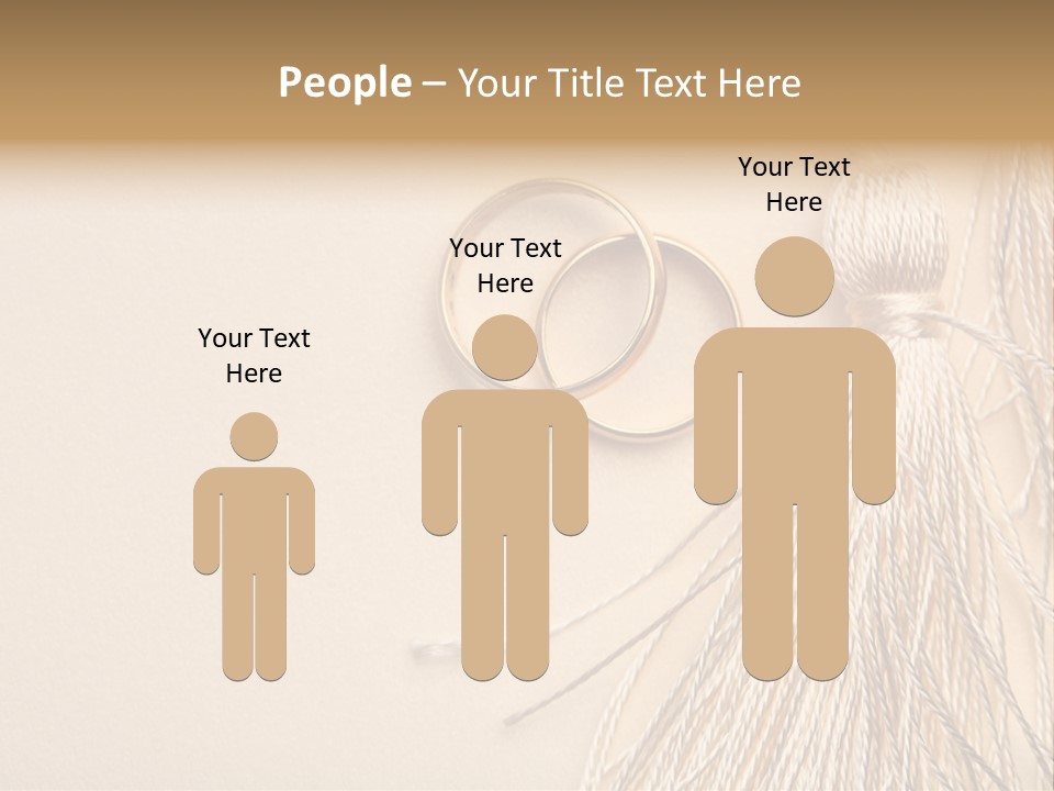 Elegant Celebrate Wedding Ring PowerPoint Template