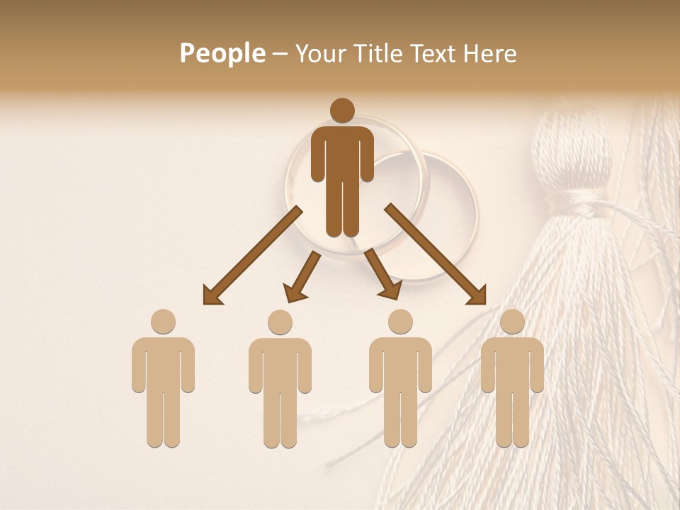 Elegant Celebrate Wedding Ring PowerPoint Template