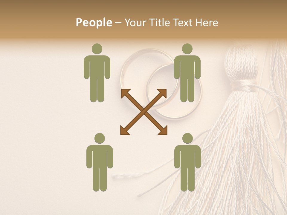 Elegant Celebrate Wedding Ring PowerPoint Template