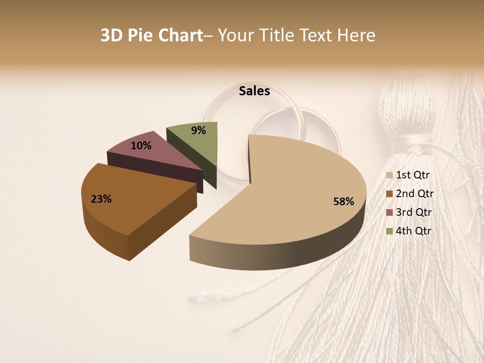 Elegant Celebrate Wedding Ring PowerPoint Template