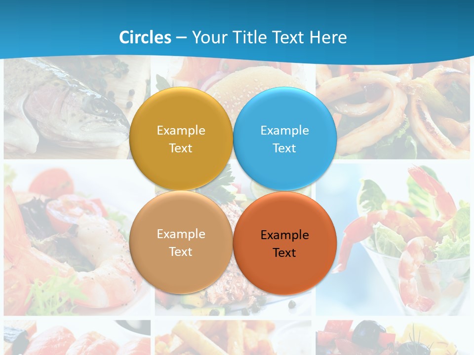 King Prawns Bagel Swordfish PowerPoint Template