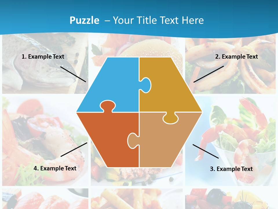 King Prawns Bagel Swordfish PowerPoint Template