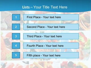 King Prawns Bagel Swordfish PowerPoint Template