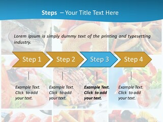 King Prawns Bagel Swordfish PowerPoint Template