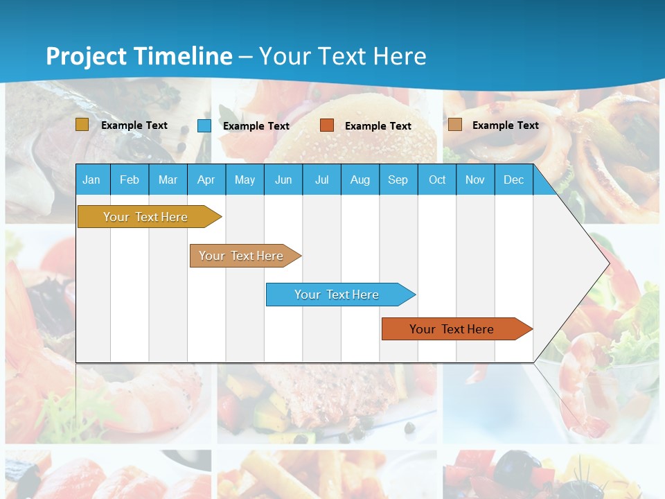 King Prawns Bagel Swordfish PowerPoint Template